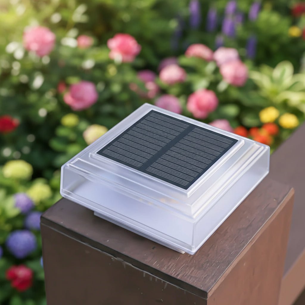Solvyn – Moderne solcelledrevet LED-gulvlampe kvadratisk