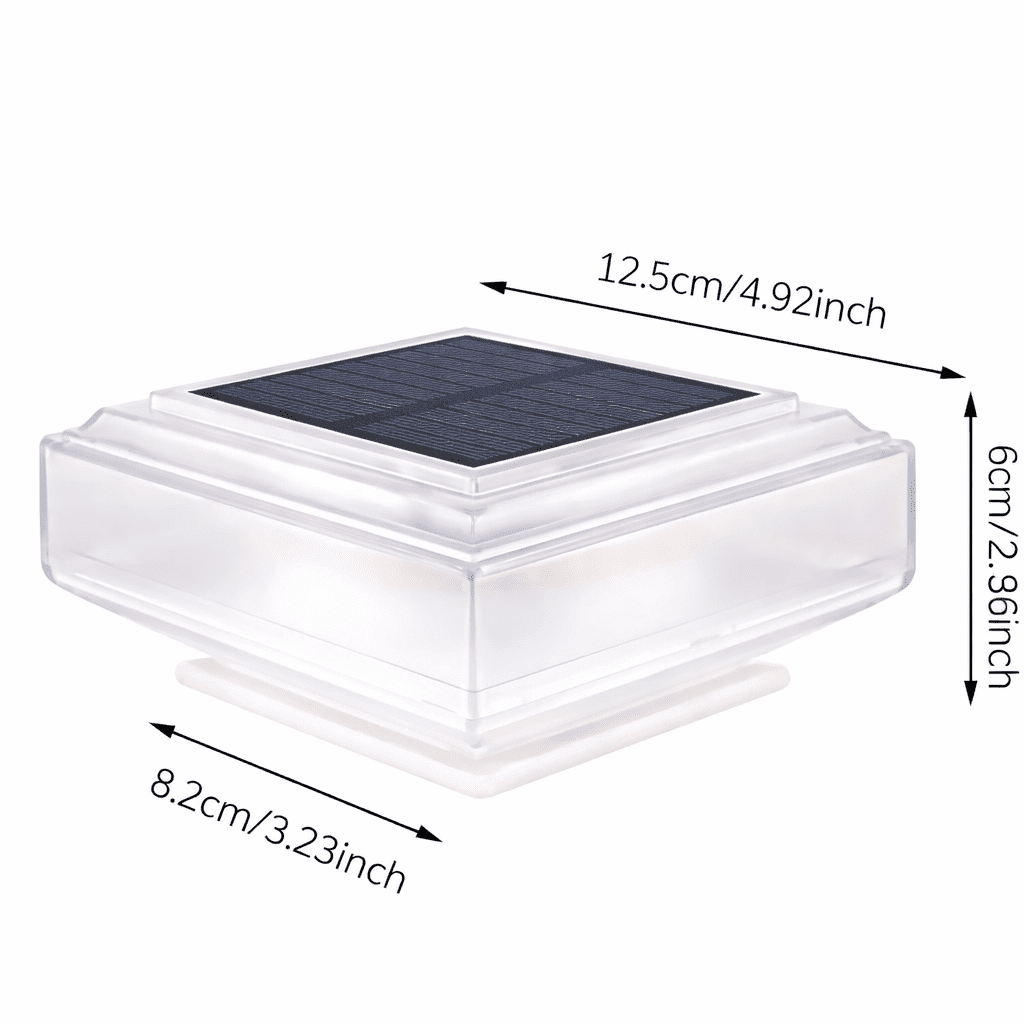 Solvyn – Moderne solcelledrevet LED-gulvlampe kvadratisk