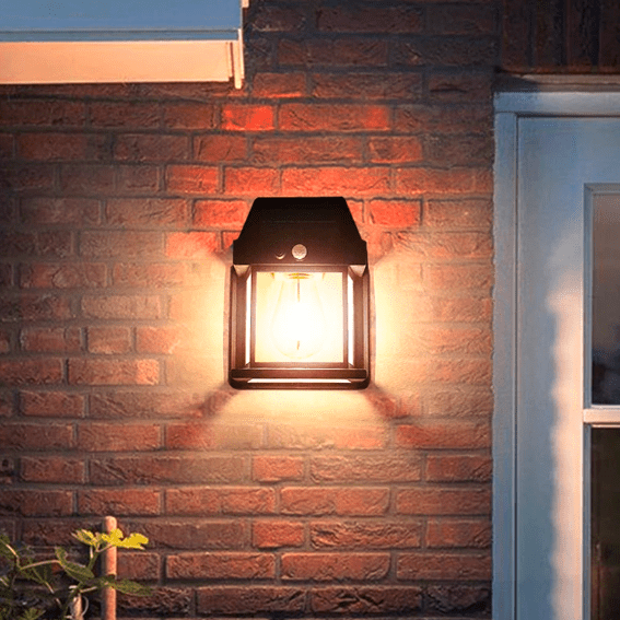 Molvane – Lanterne murale carrée solaire LED moderne