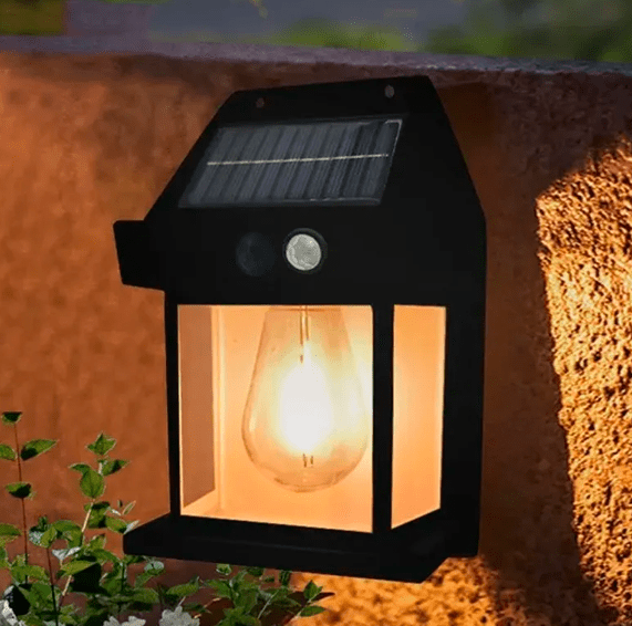 Molvane – Lanterne murale carrée solaire LED moderne