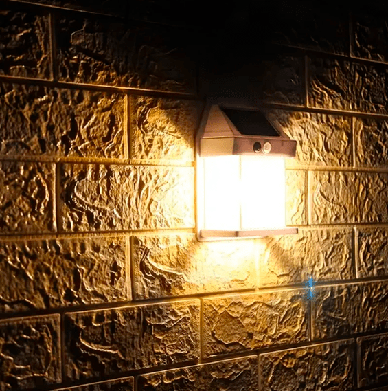 Molvane – Lanterne murale carrée solaire LED moderne