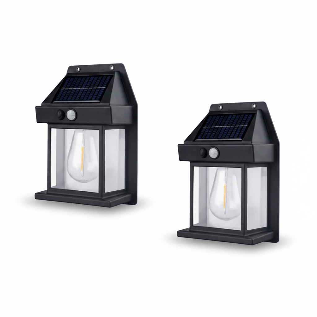 Molvane – Lanterne murale carrée solaire LED moderne