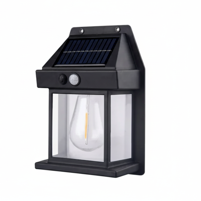 Molvane – Lanterne murale carrée solaire LED moderne
