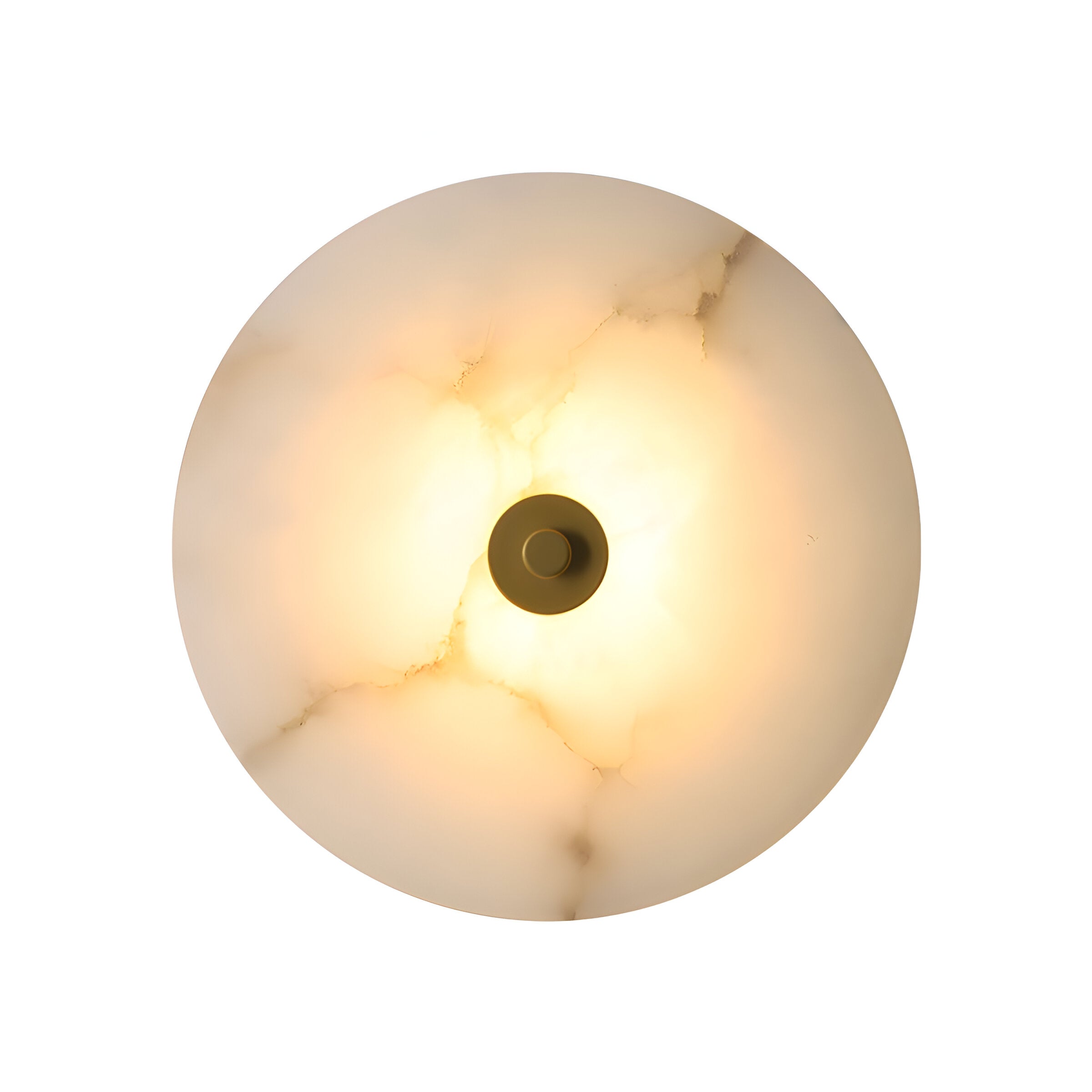 Luxbara – Modern Luxury Round Marble Alabaster Wall Light