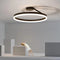 Arivonn - Modern Circle LED Flush Mount Ceiling Light Black White