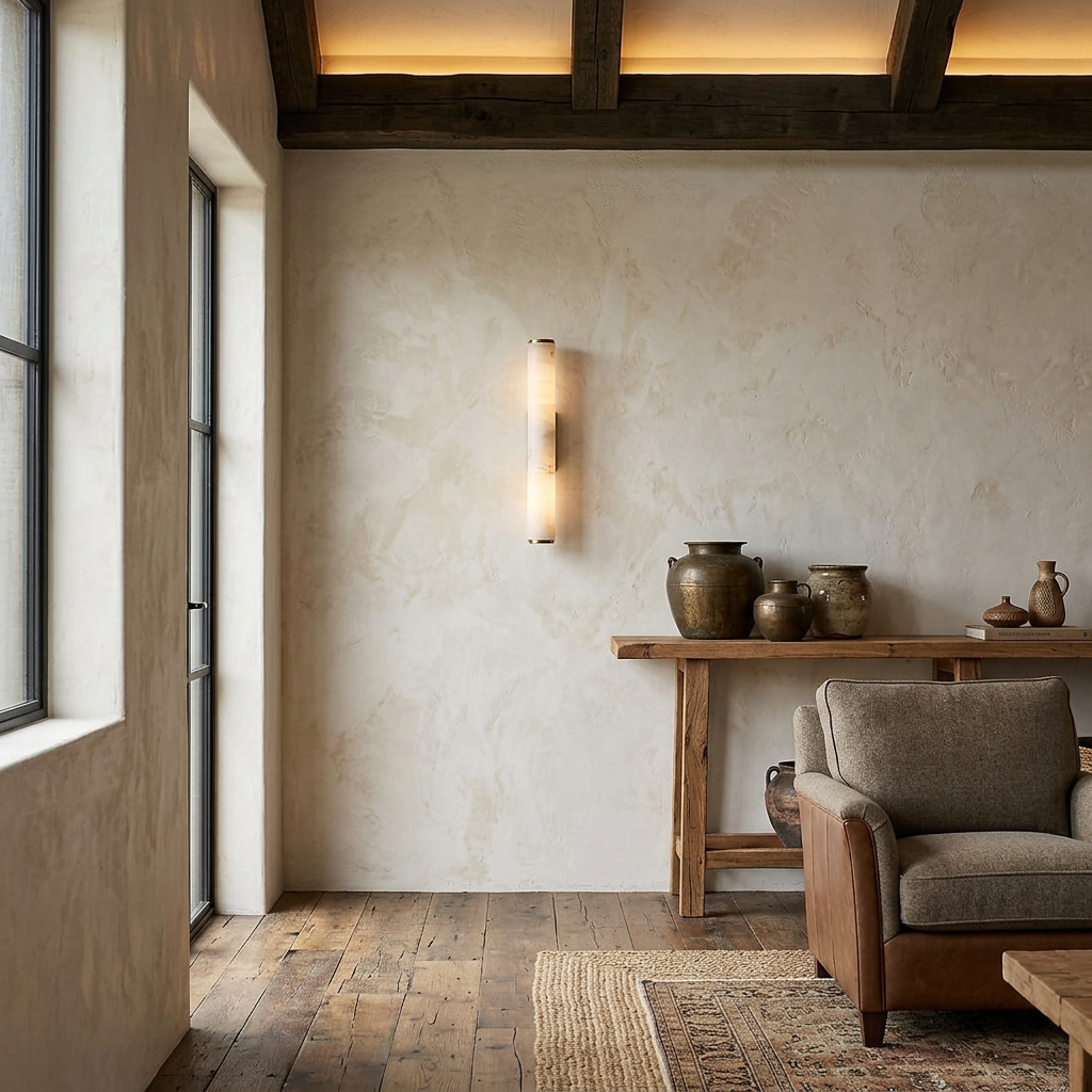 Cavira – Moderní nástěnná lampa ve stylu mramoru