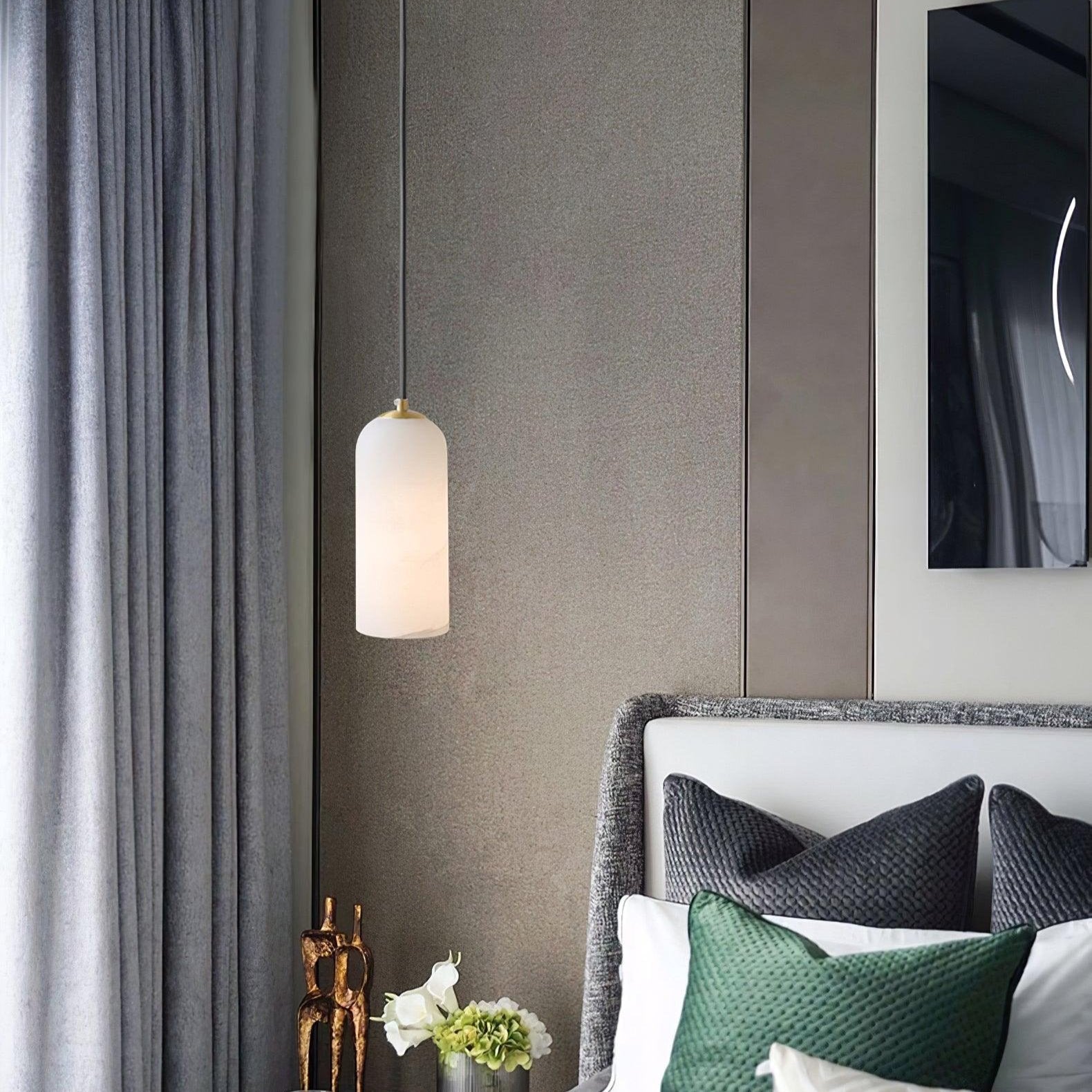 Virellan - Suspension en albâtre nordique moderne