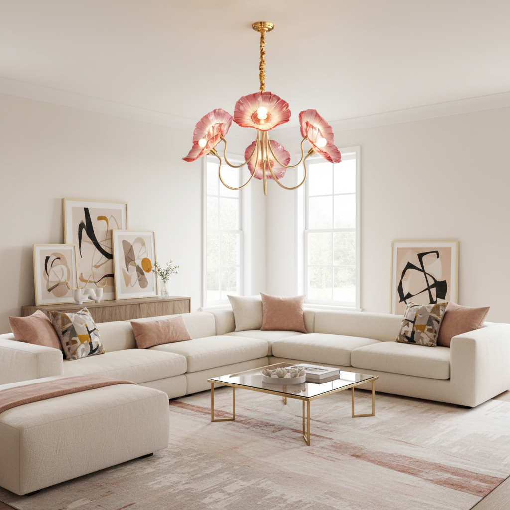 Aloura – Blossom of Light Glass Chandelier