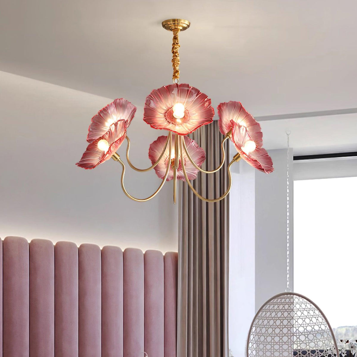 Aloura – Blossom of Light Glass Chandelier