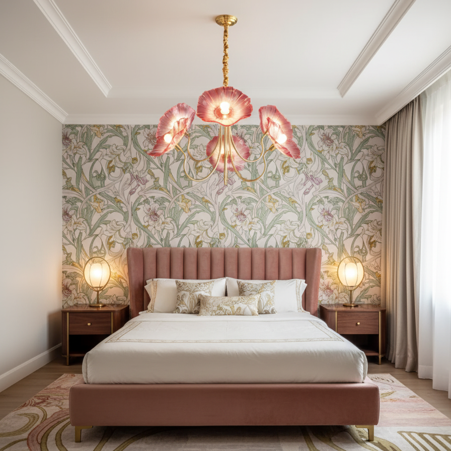 Aloura – Blossom of Light Glass Chandelier