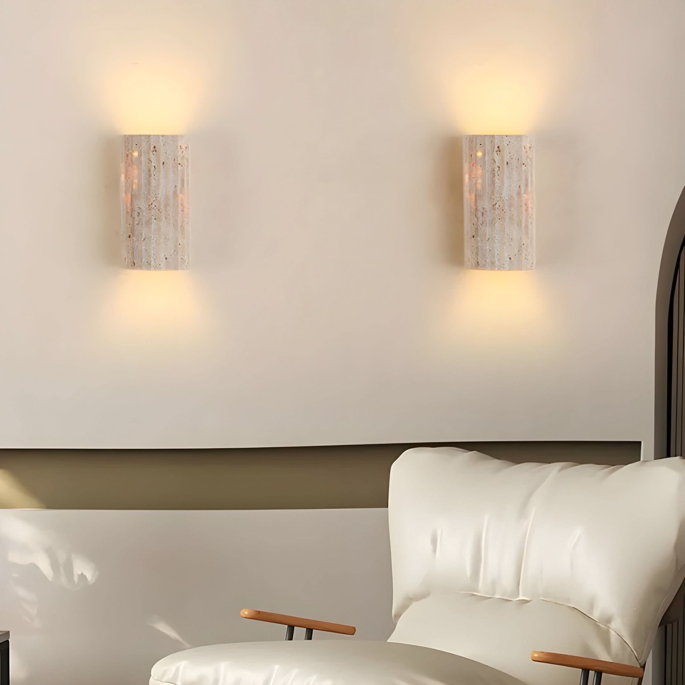Cireon - Applique murale LED en pierre naturelle