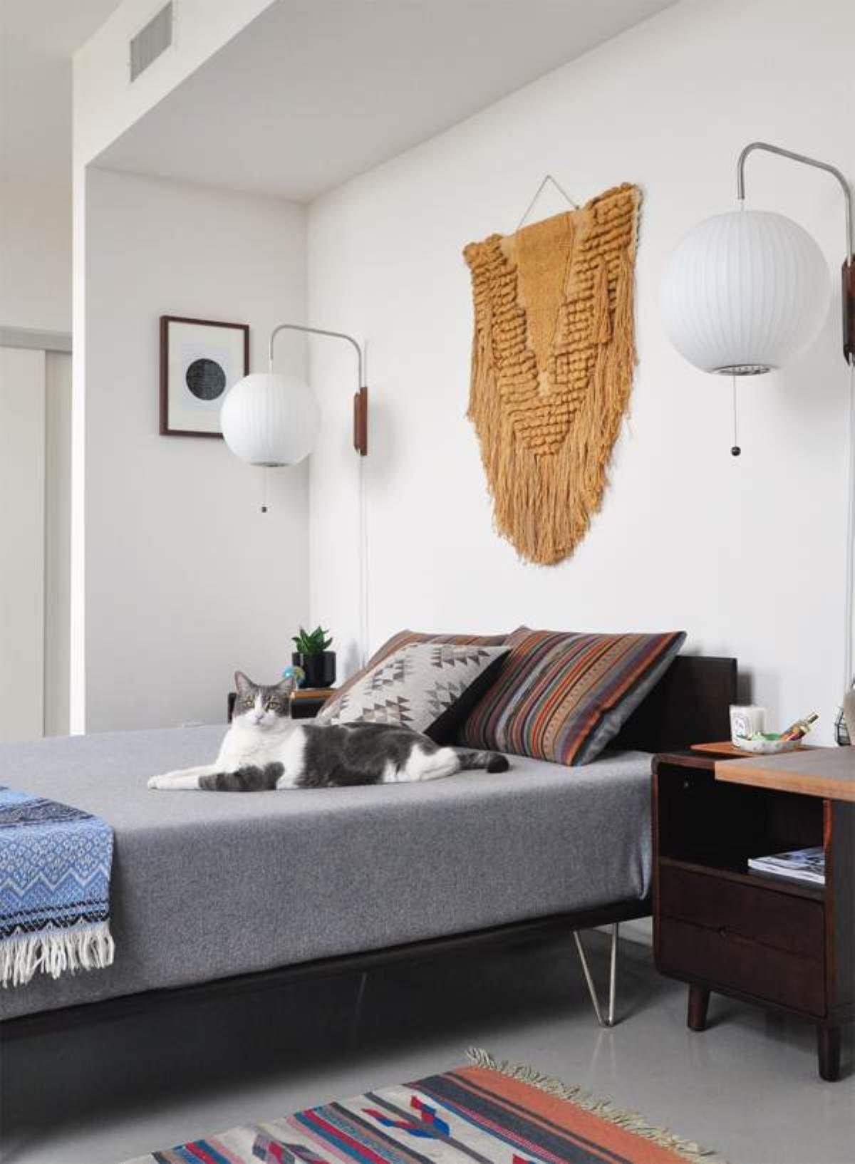 Norvane – nástěnná lampa z ořechového dřeva a kovu ve stylu poloviny století, E26 E27, vnitřní osvětlení