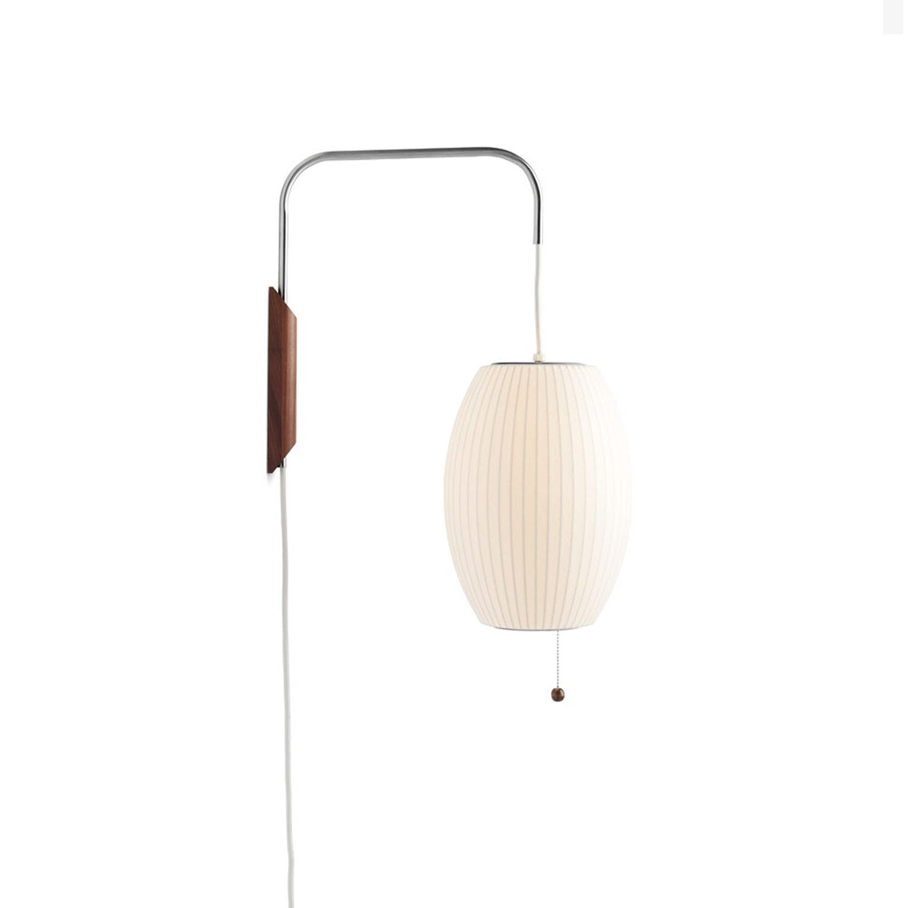 Norvane – nástěnná lampa z ořechového dřeva a kovu ve stylu poloviny století, E26 E27, vnitřní osvětlení