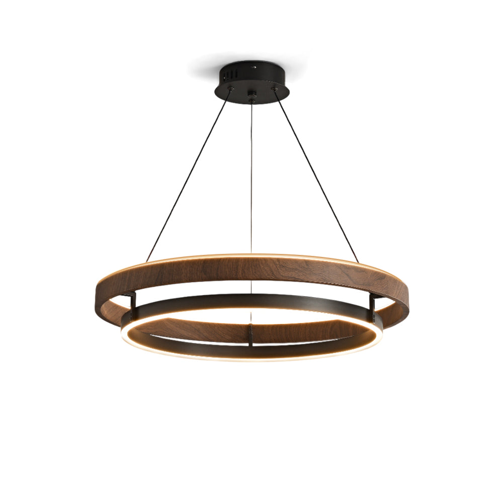 Nisora - Double Ring LED Glow Chandelier