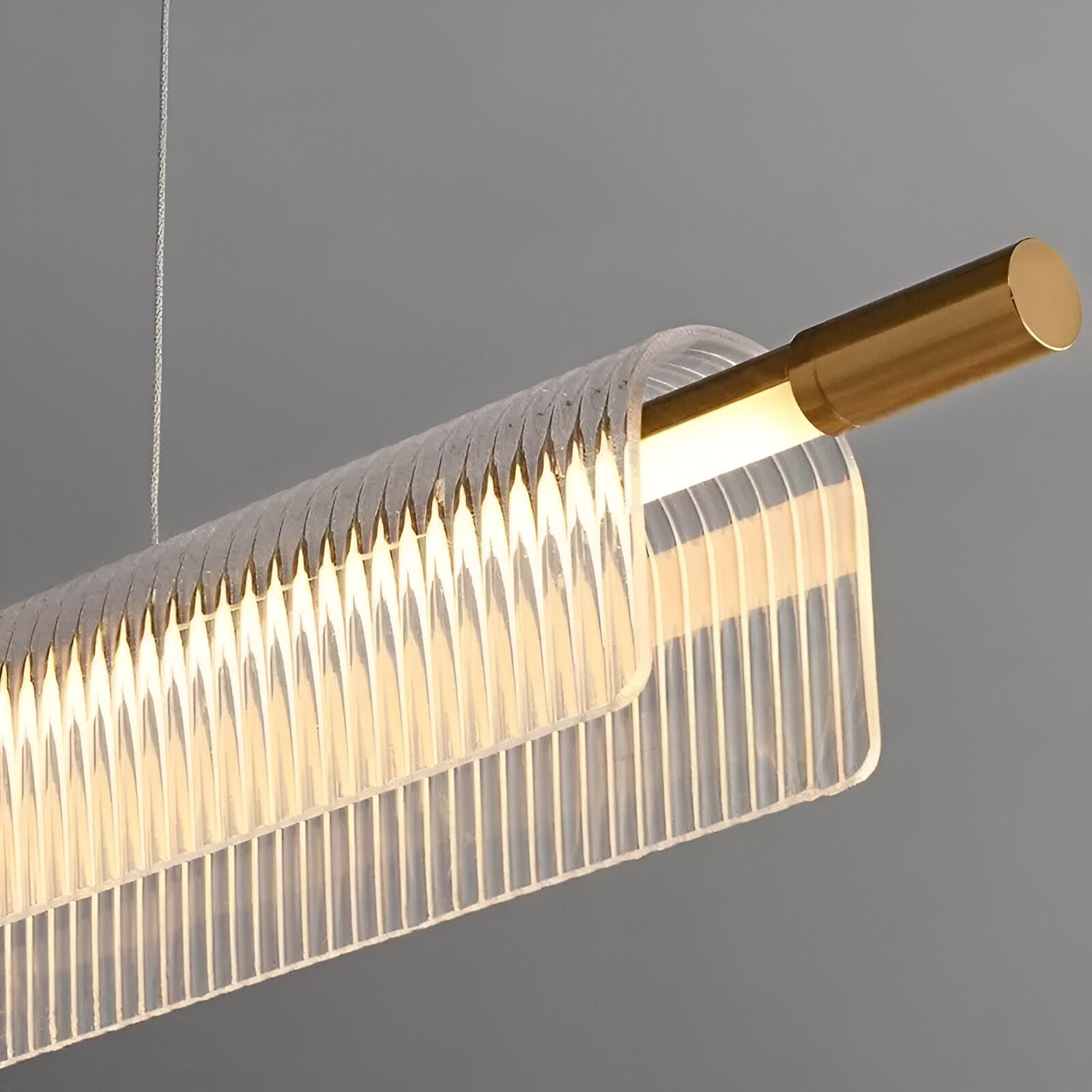 Varnel – Nordic Acrylic Linear Iron Strip Pendant Light