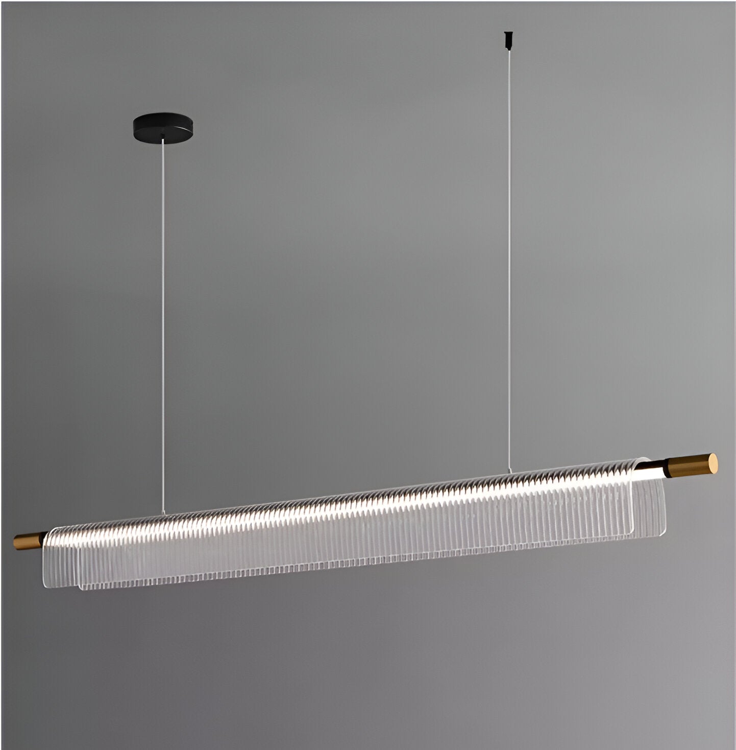 Varnel – Nordic Acrylic Linear Iron Strip Pendant Light