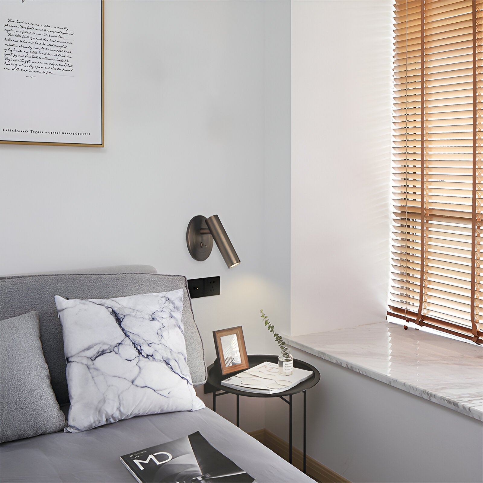 Scovalin – Abat-jour en aluminium nordique Applique murale LED