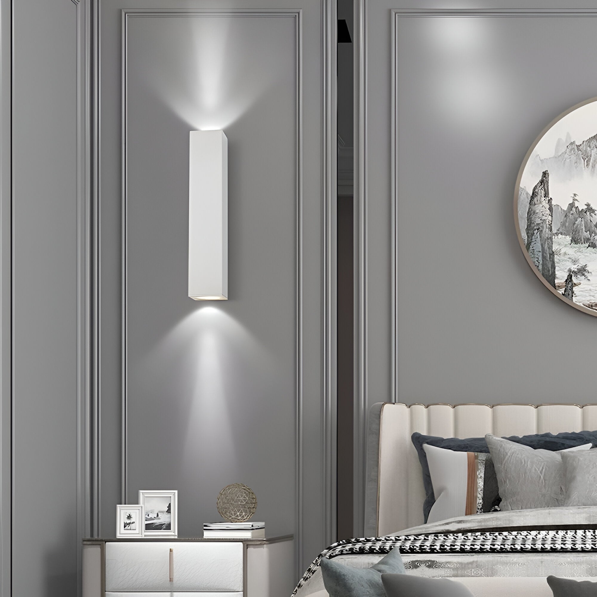 Rectanova – Nordisk Aluminium Rektangulær Linje Væglampe