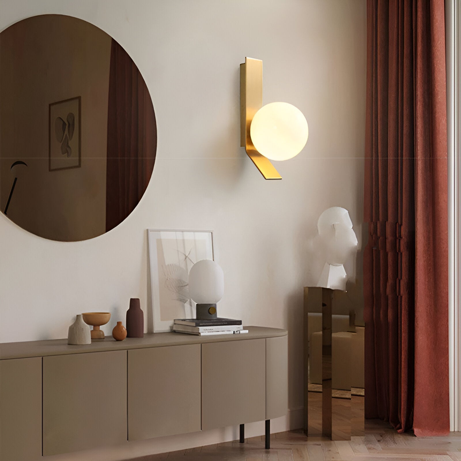 Marivelle - Applique murale en métal de style nordique Marion