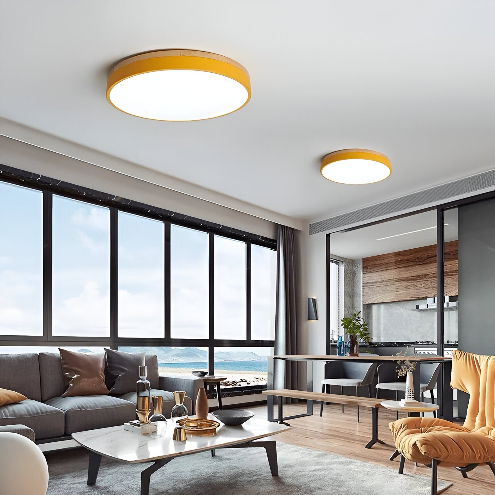 Cirquelle – Plafoniera Rotonda Nordica a LED con Diffusore in Acrilico