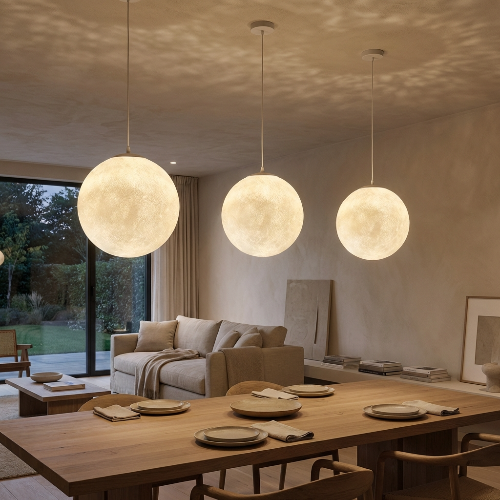 Lunaric - Nordic Moon Pendant Ceiling Light