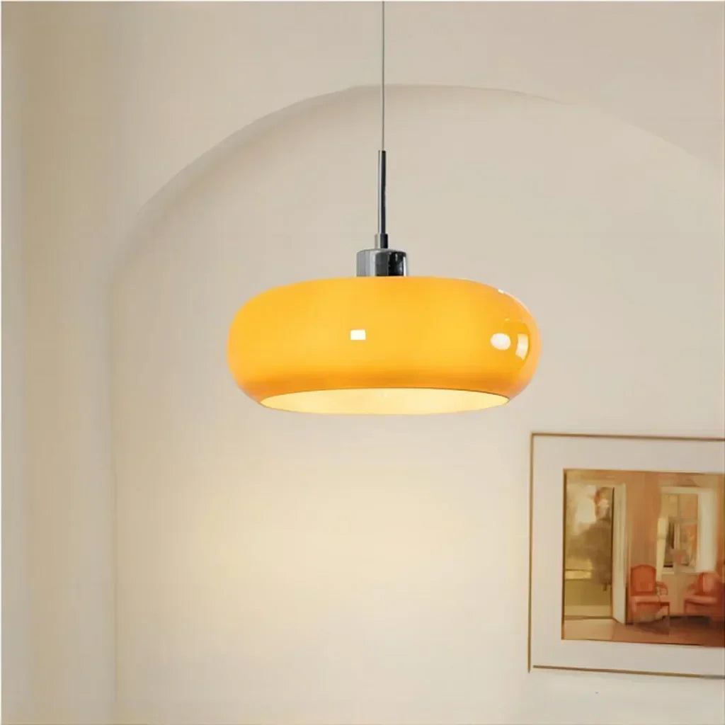 Neuvina – Bauhaus Glass Pendant Light With Hand Blown Shade