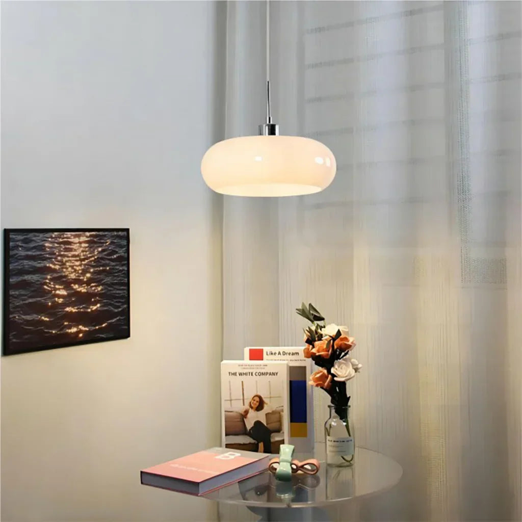 Neuvina – Bauhaus Glass Pendant Light With Hand Blown Shade