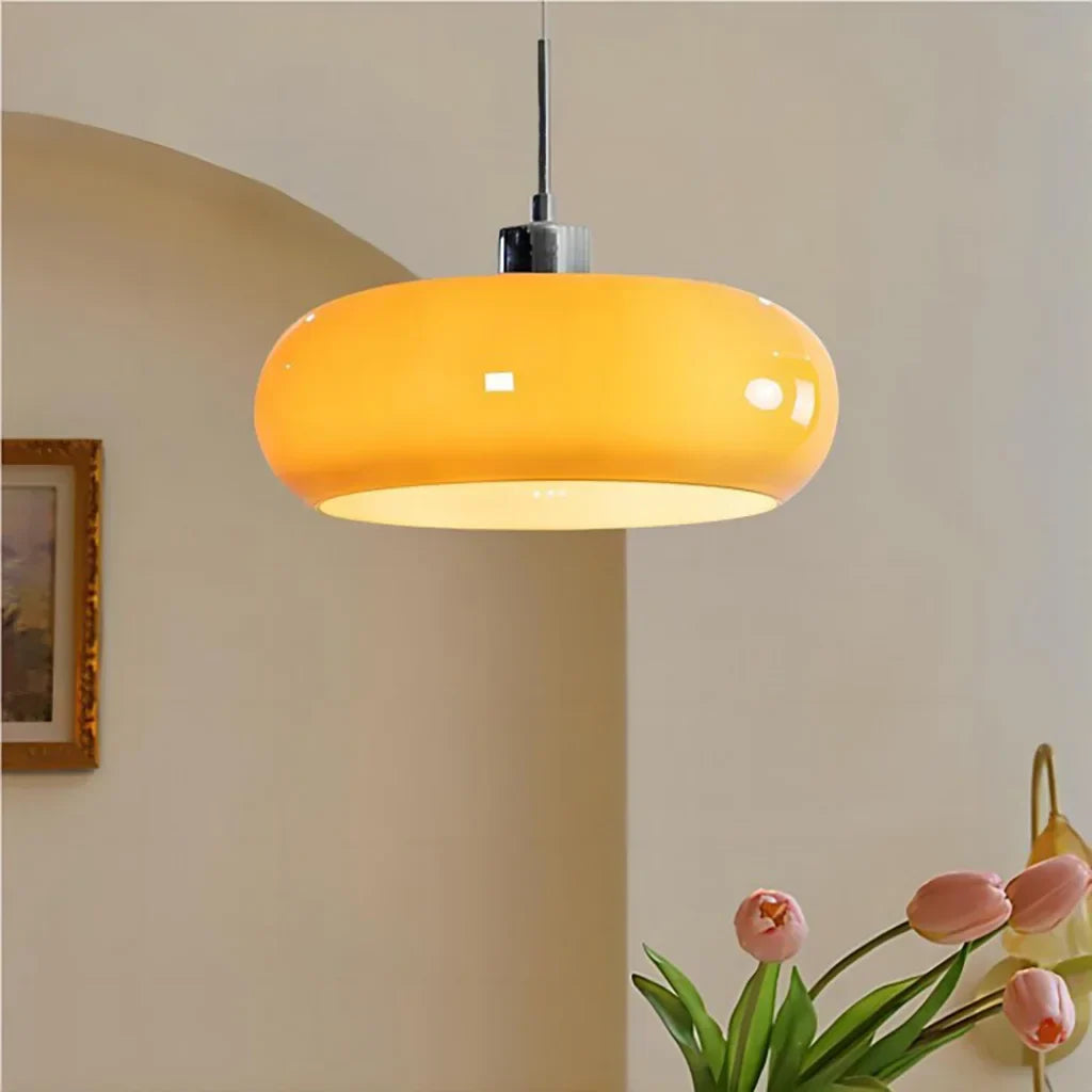 Neuvina – Bauhaus Glass Pendant Light With Hand Blown Shade