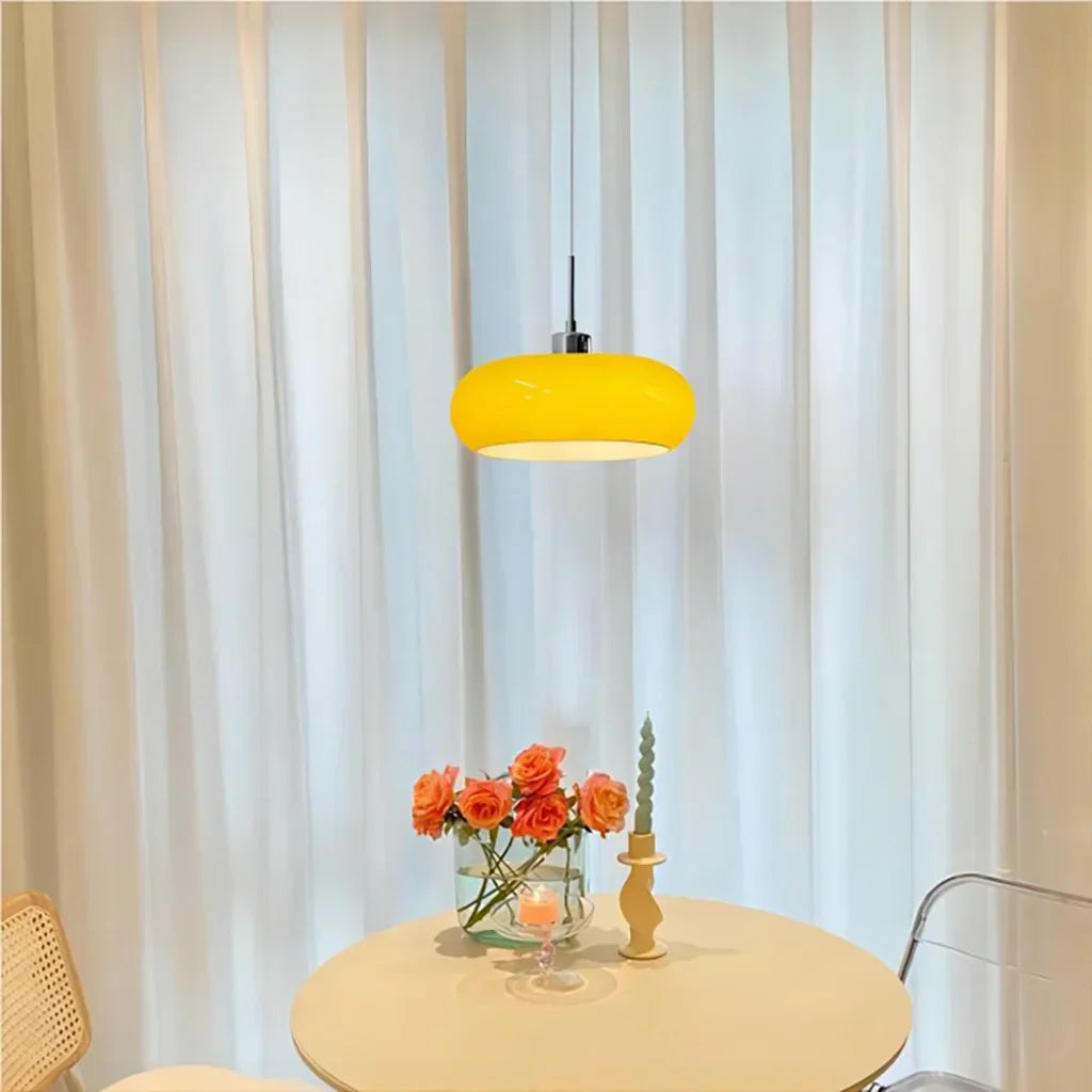 Neuvina – Bauhaus Glass Pendant Light With Hand Blown Shade
