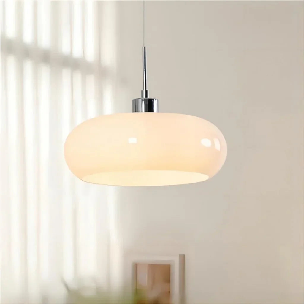 Neuvina – Bauhaus Glass Pendant Light With Hand Blown Shade