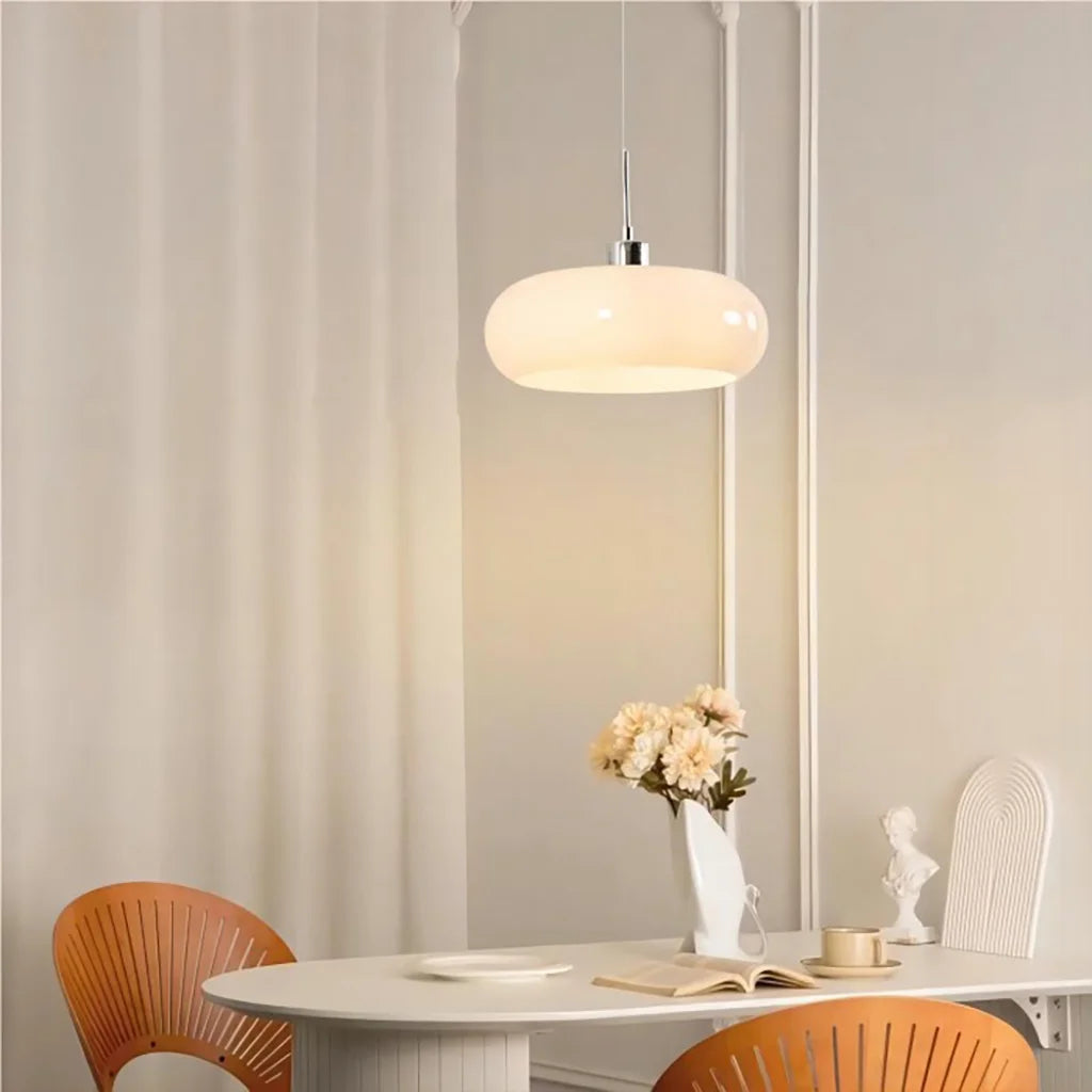 Neuvina – Bauhaus Glass Pendant Light With Hand Blown Shade