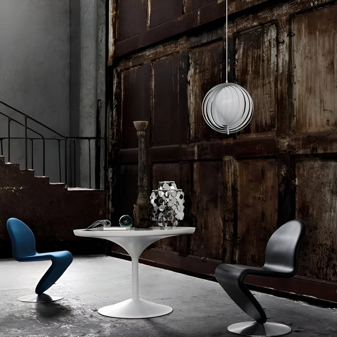 Lunorra - Lampadario Nordico Ispirato alla Luna, Ruotabile