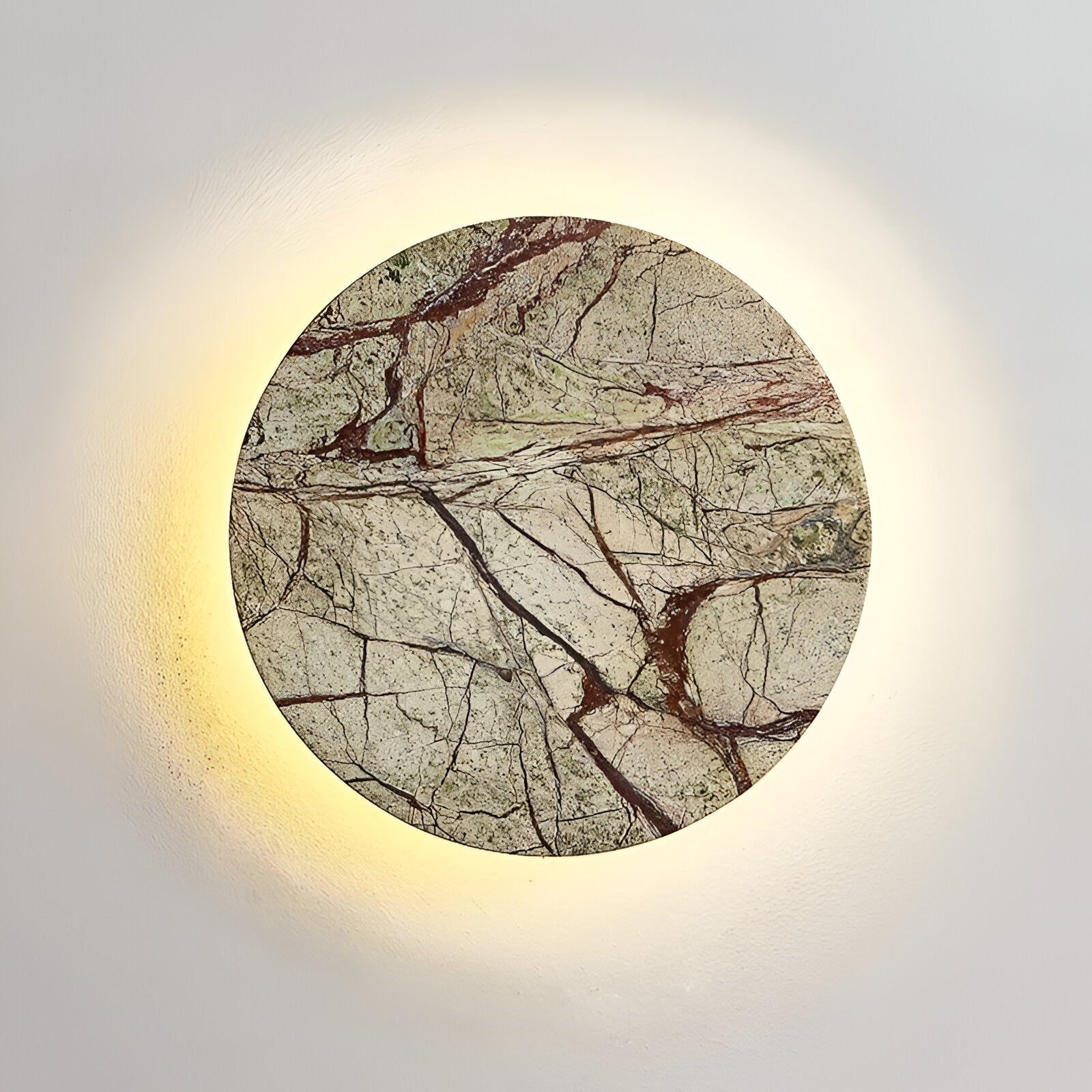 Marnelle - Nordic Round Marble Stone LED Wall Light
