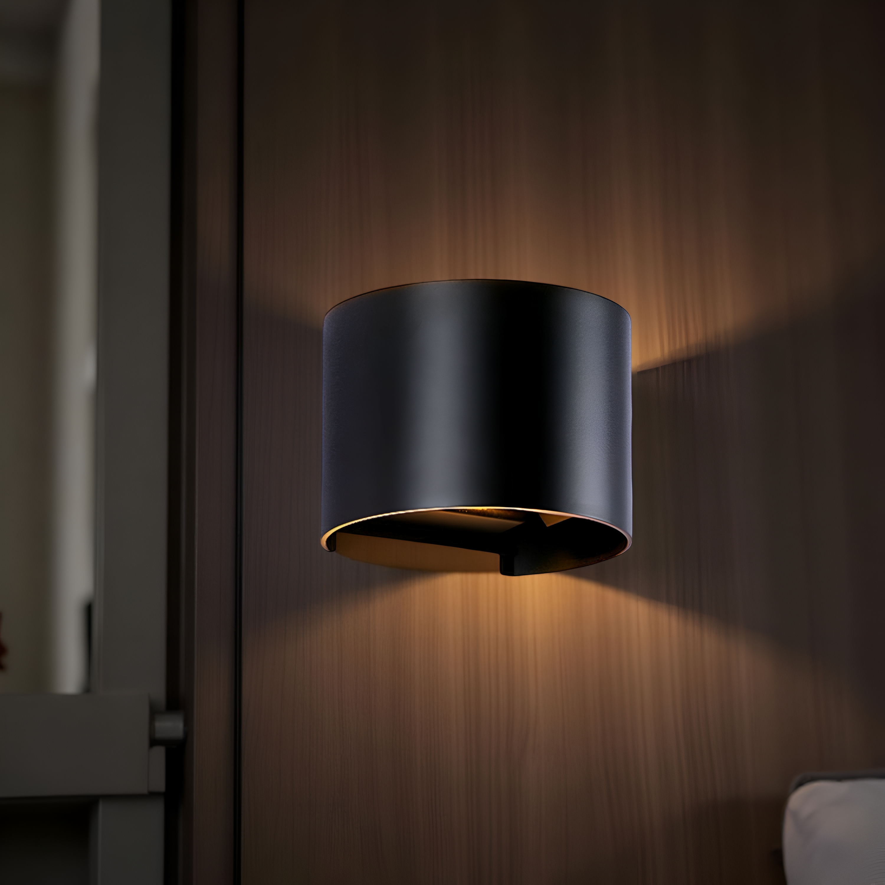 Cirven - Lampada da parete esterna rotonda nordica impermeabile IP65
