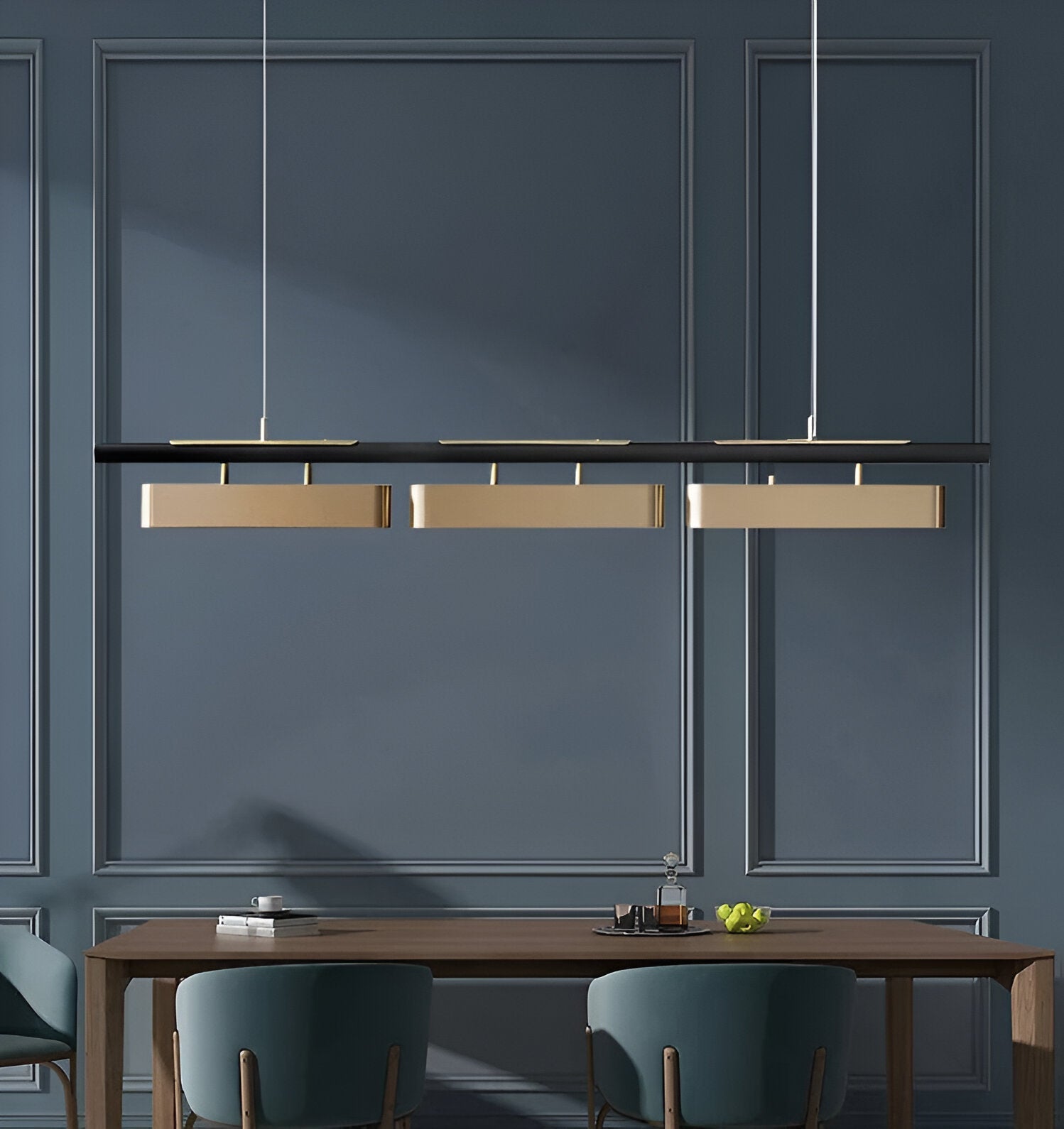 Evarin – Lampada a sospensione nordica in acciaio inox con luce a LED