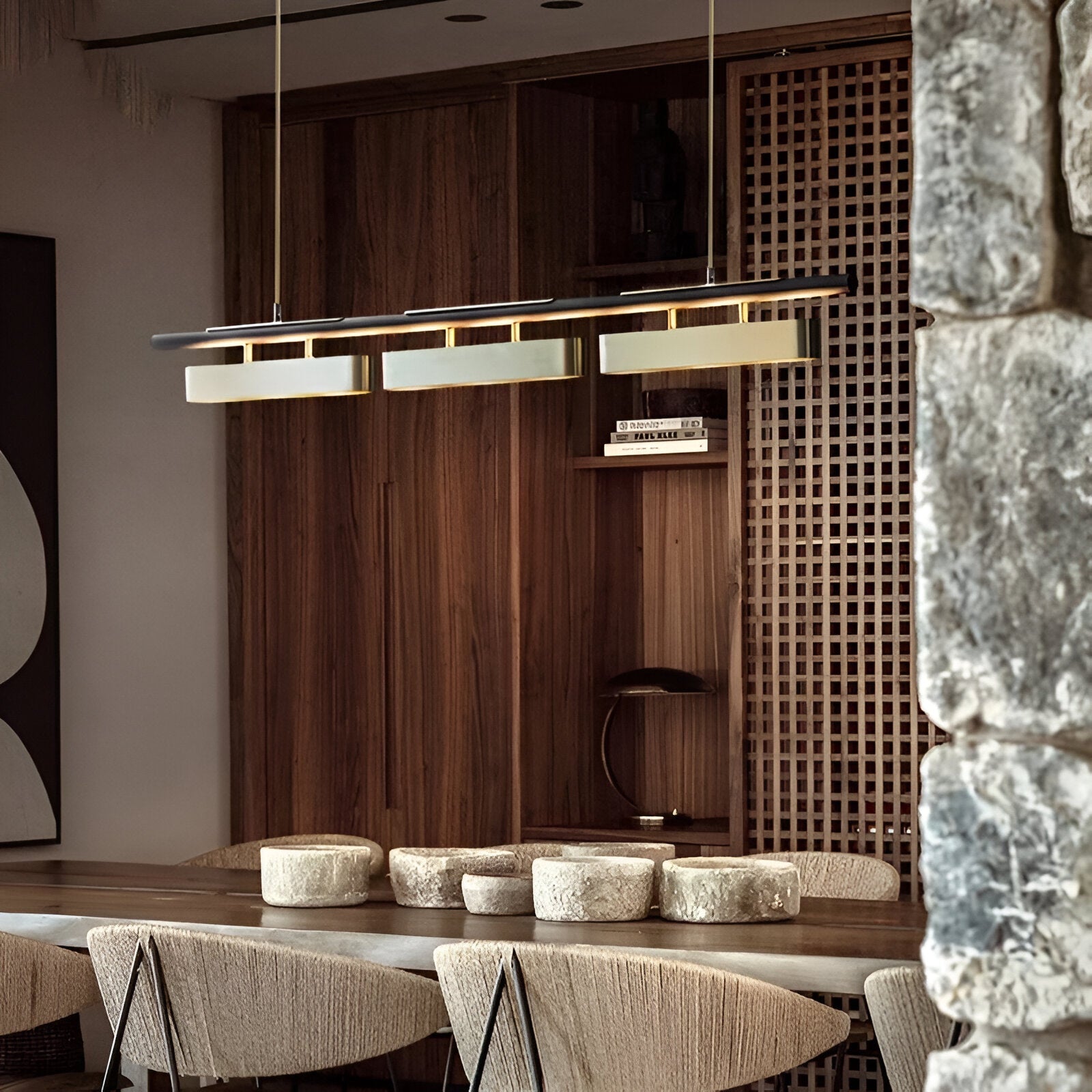 Evarin – Lampada a sospensione nordica in acciaio inox con luce a LED