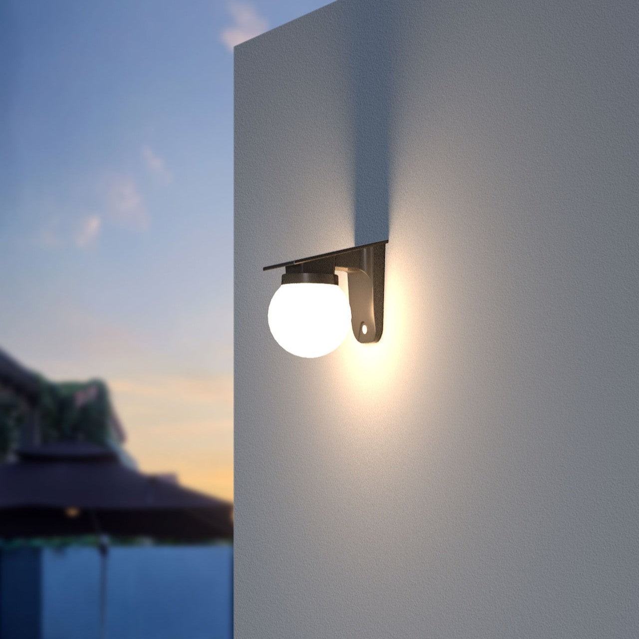 Nuvor - Applique murale solaire extérieure étanche IP65