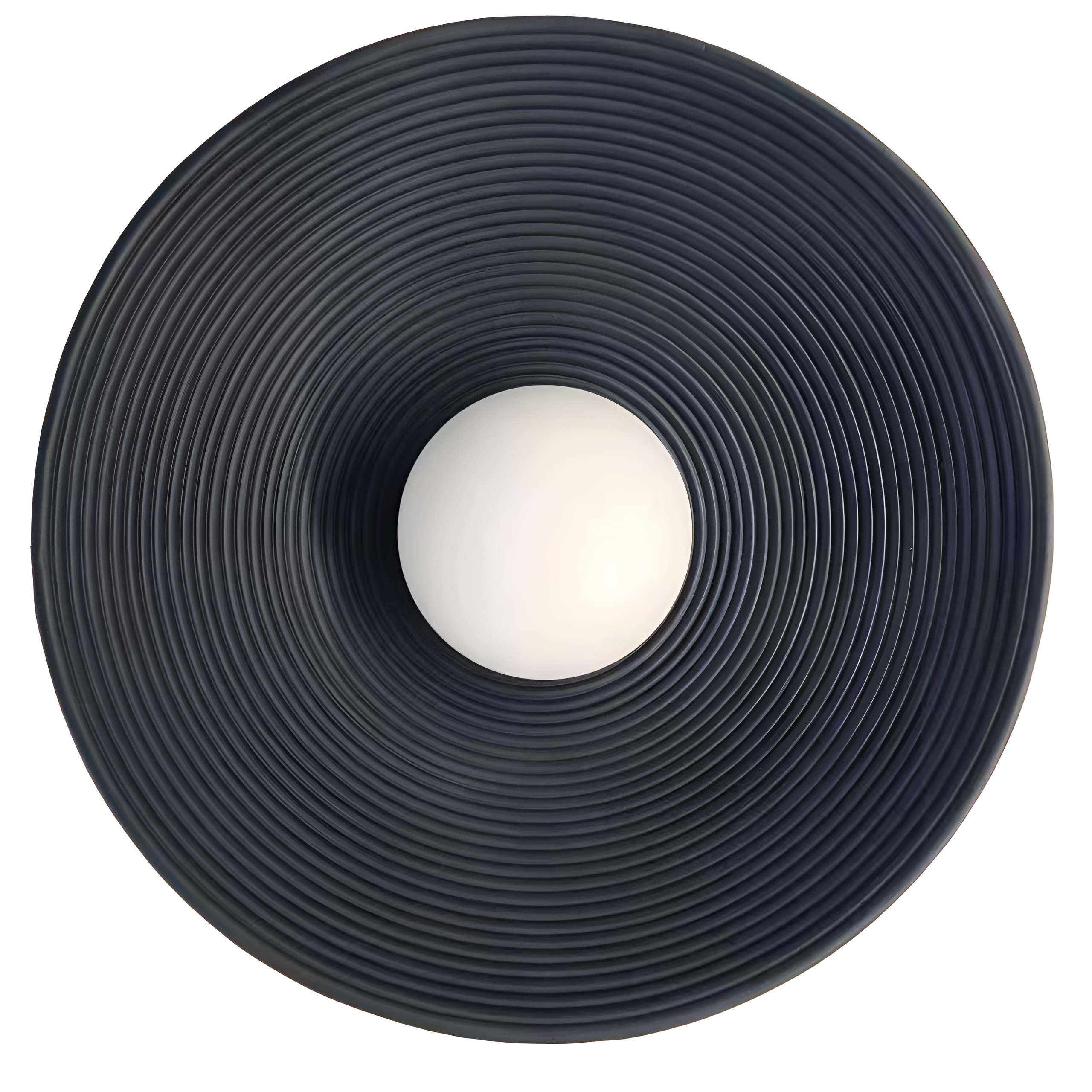 Resunoa – Applique murale ronde LED en résine style céramique rétro Japandi