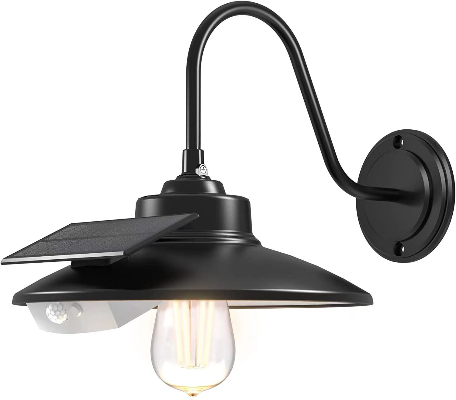 Dravik - Retro IP65 Vandtæt Udendørs Solcelle Væglampe