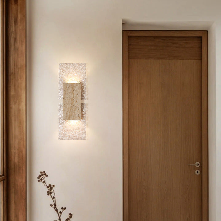 Ambrelune – Travertine Wabi-Sabi Wall Lamp