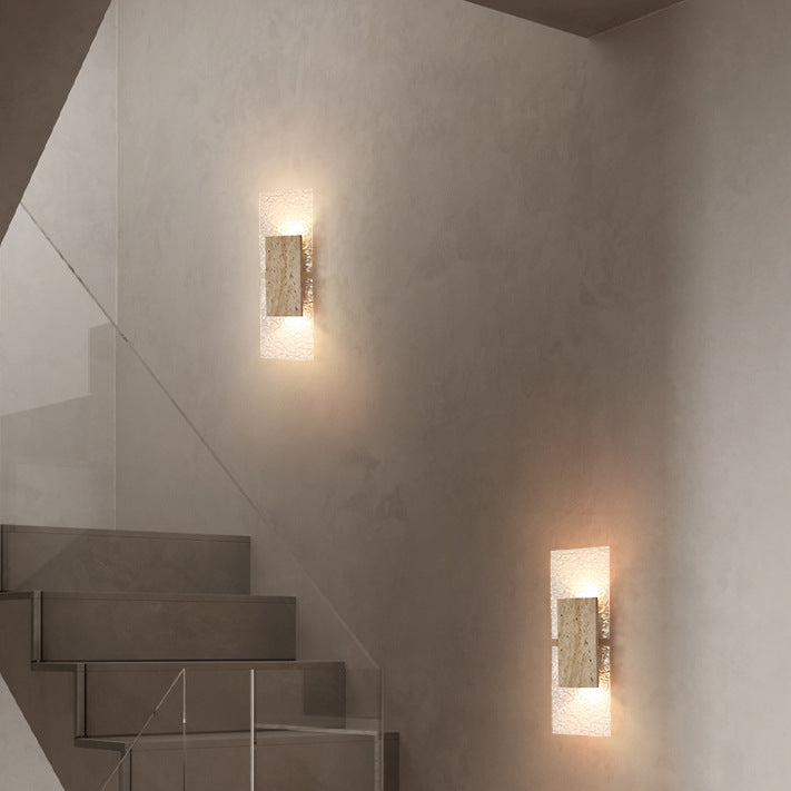 Ambrelune – Travertine Wabi-Sabi Wall Lamp
