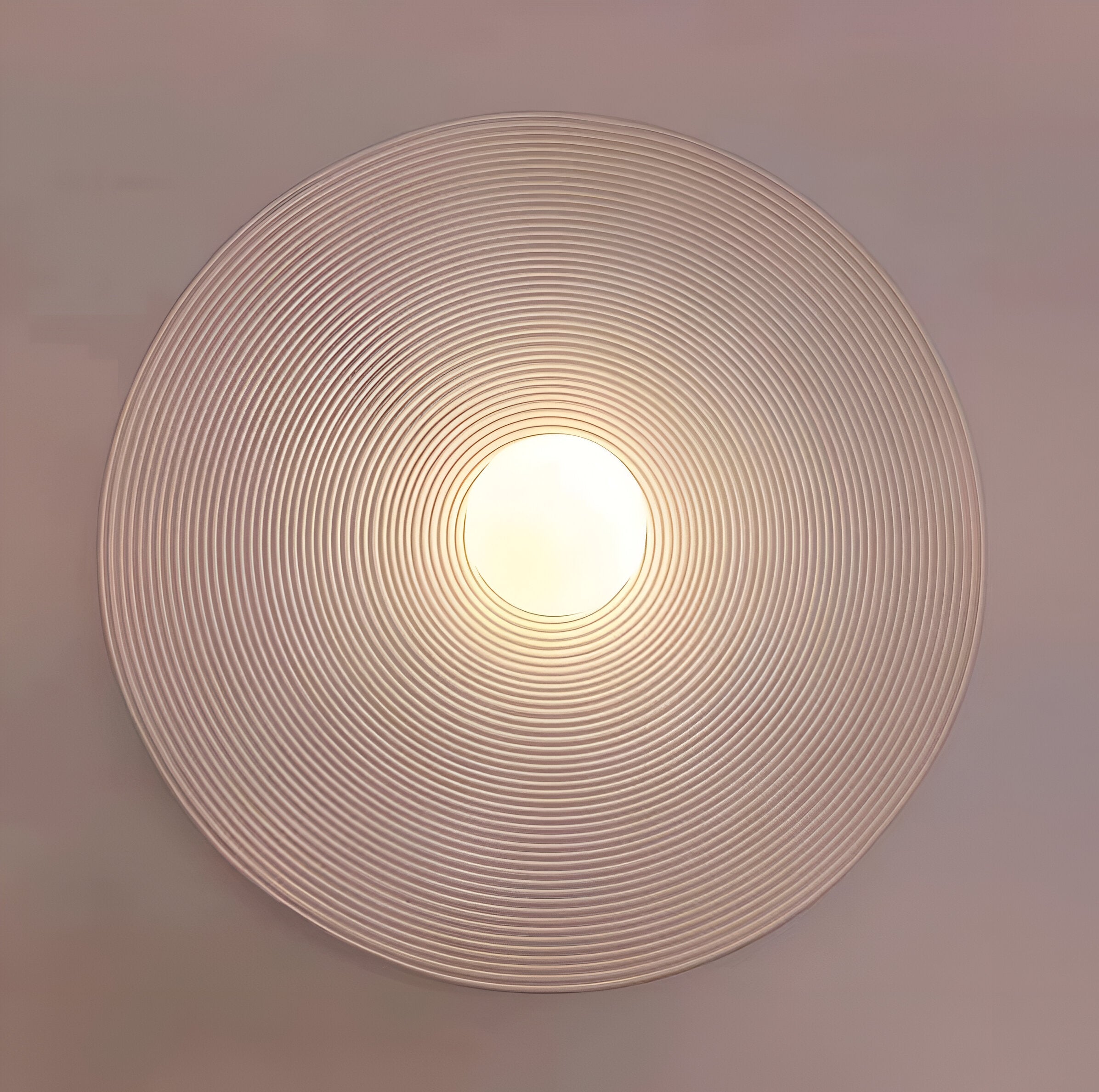 Resunoa – Applique murale ronde LED en résine style céramique rétro Japandi