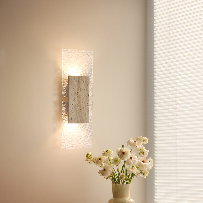 Ambrelune – Travertine Wabi-Sabi Wall Lamp