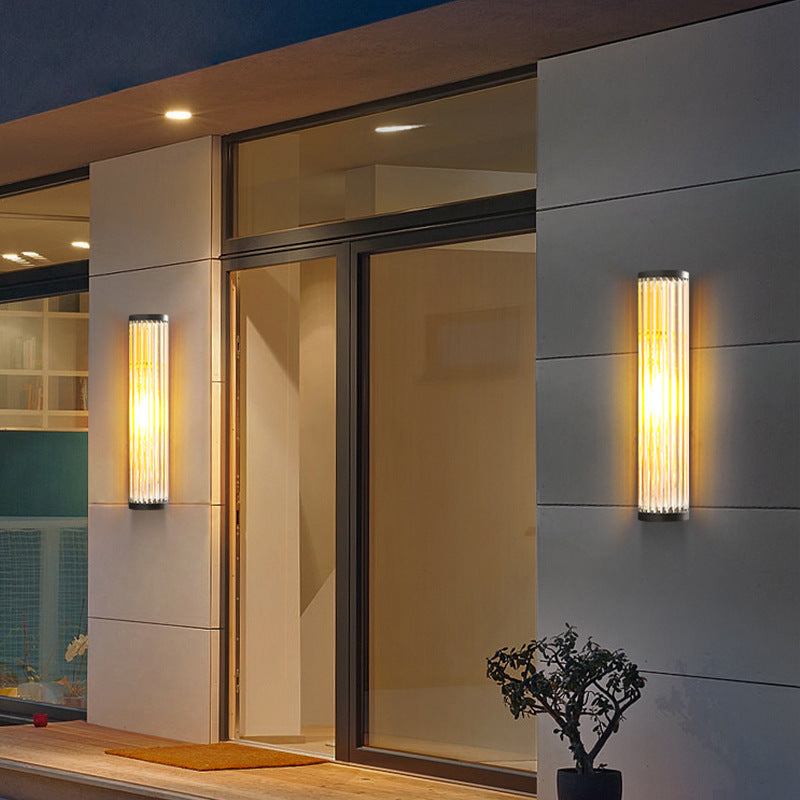 Virellon - Lampe murale extérieure en verre demi-dôme HaloGuard