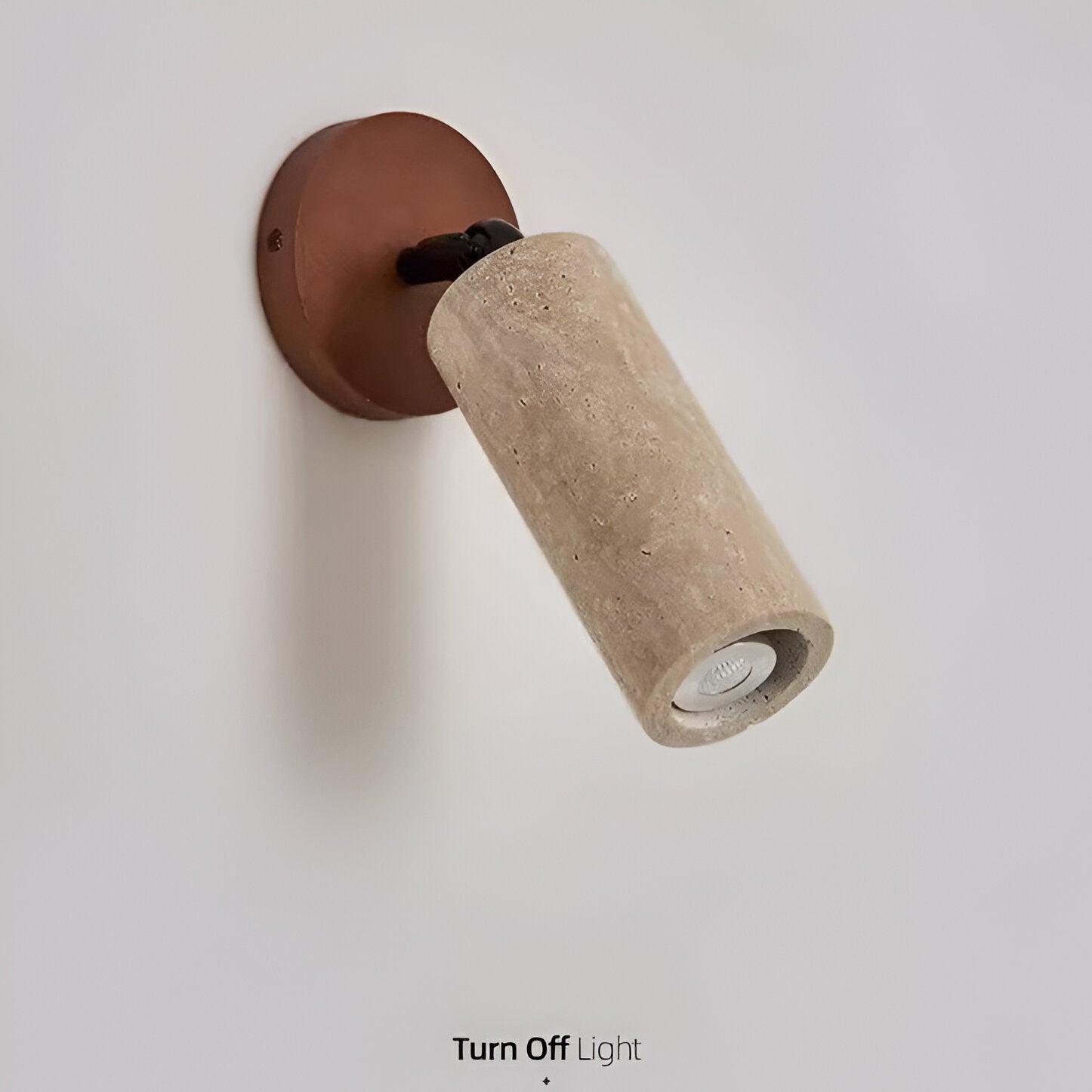 Sárga travertin fa állítható mennyezeti és fali lámpa