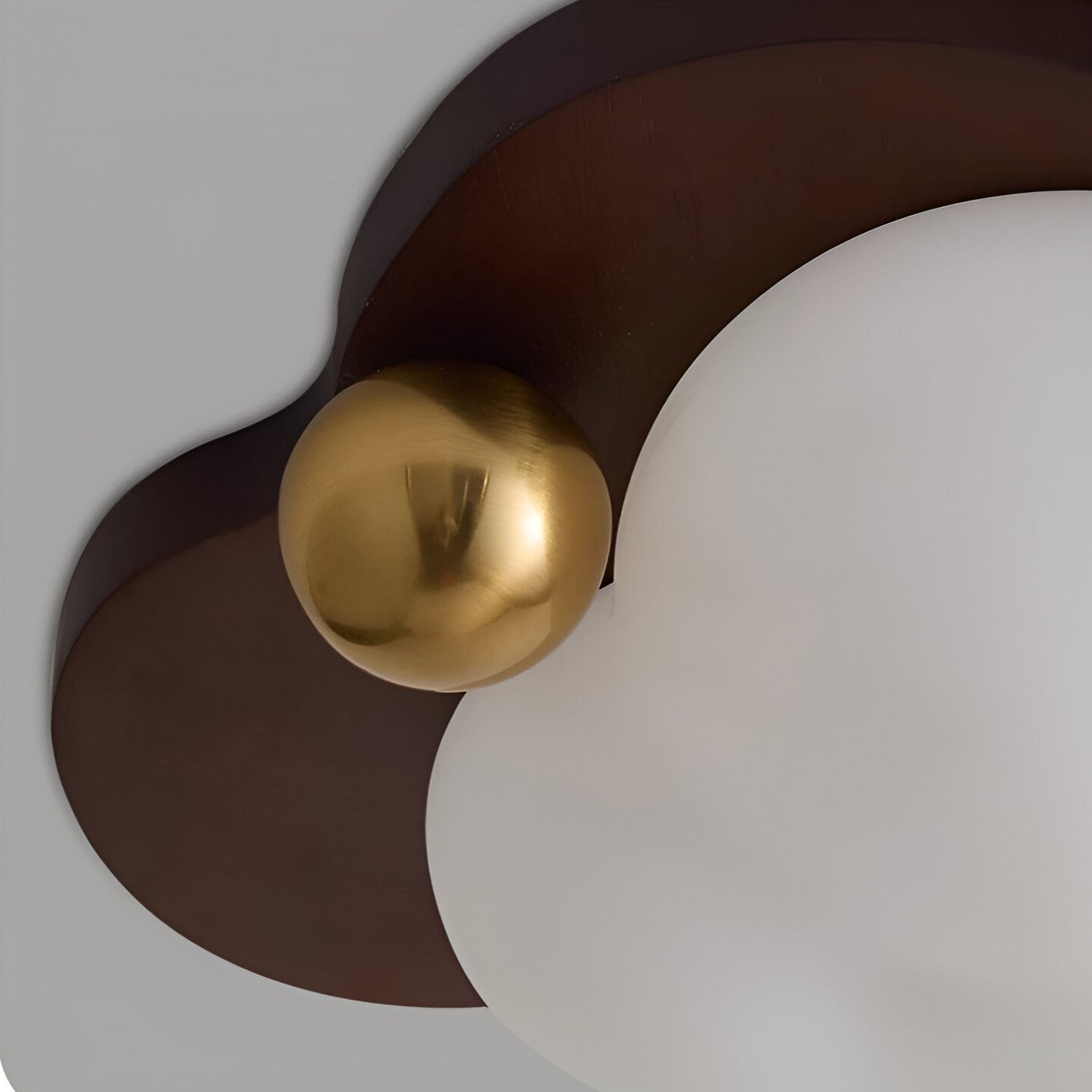 Cloudelle – Lámpara de techo de ensueño retro en madera crema