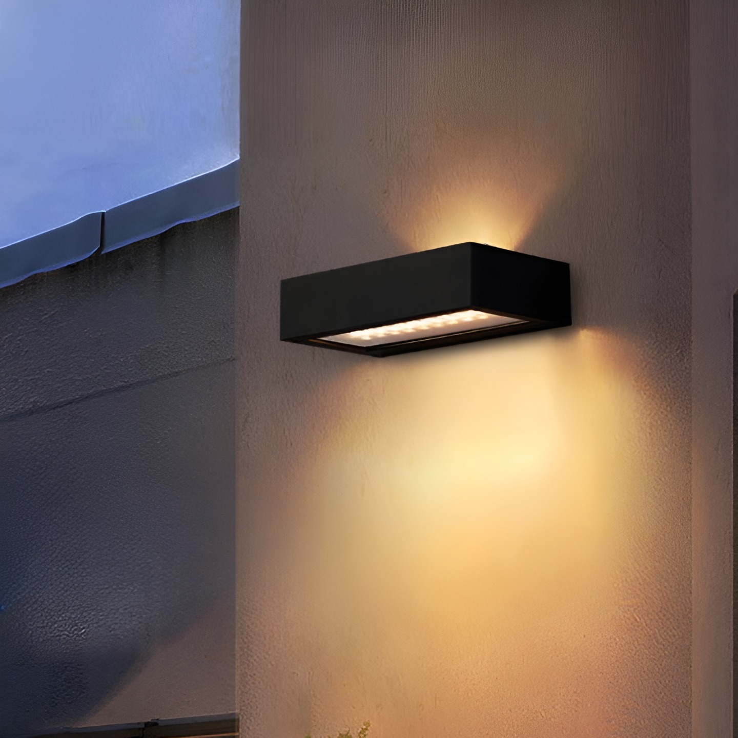 Soltrix - Modern Solar IP65 Waterproof Sensor Outdoor Wall Light