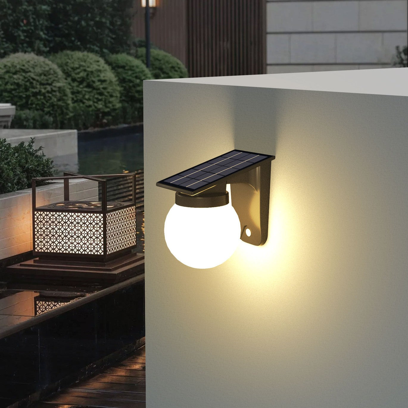 Nuvor - Applique murale solaire extérieure étanche IP65