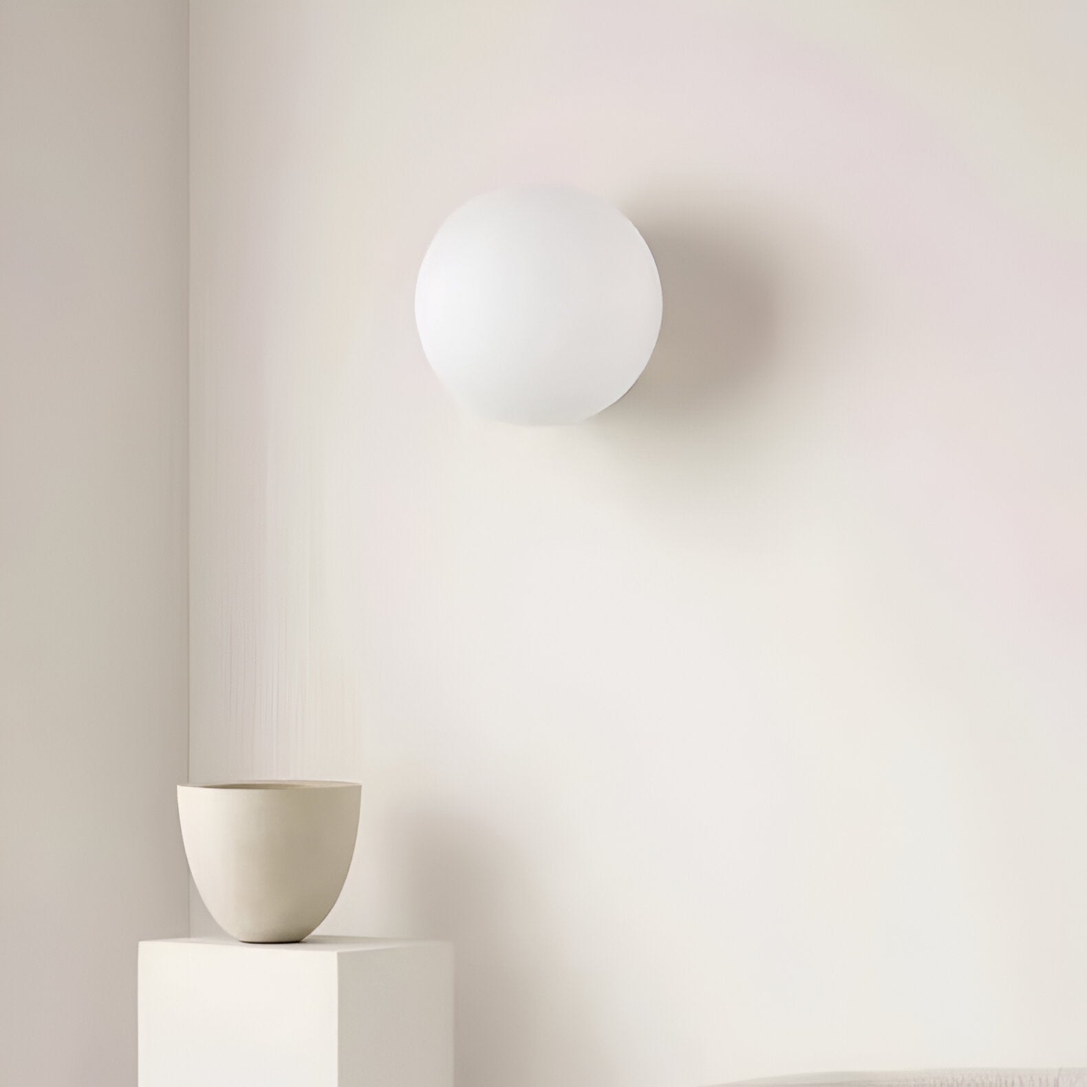 Orivis – Lampada da parete rotonda in vetro minimalista