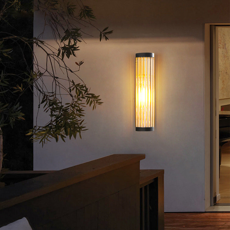 Virellon - Lampe murale extérieure en verre demi-dôme HaloGuard